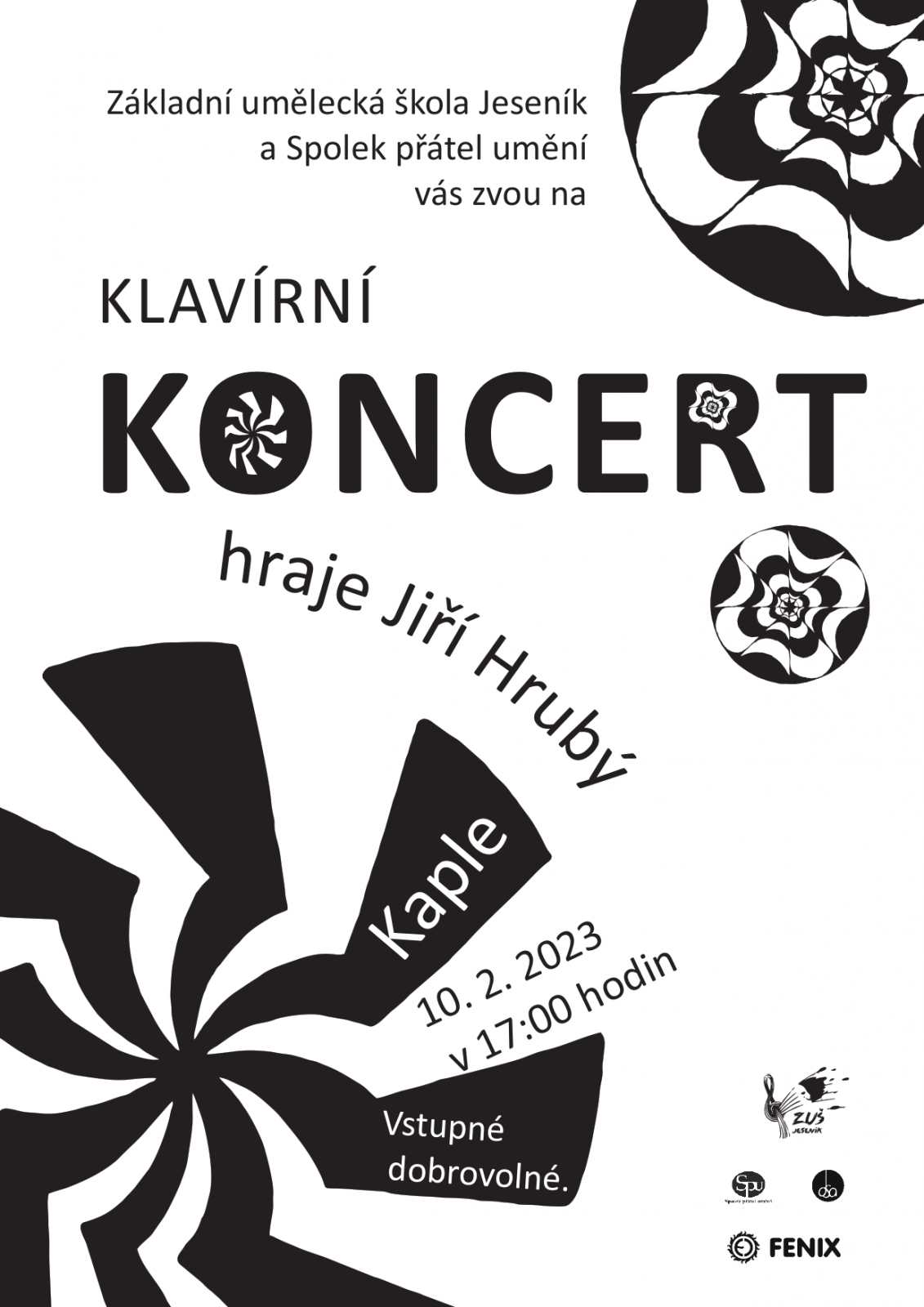 Pozvánka na koncert Jiřího Hrubého