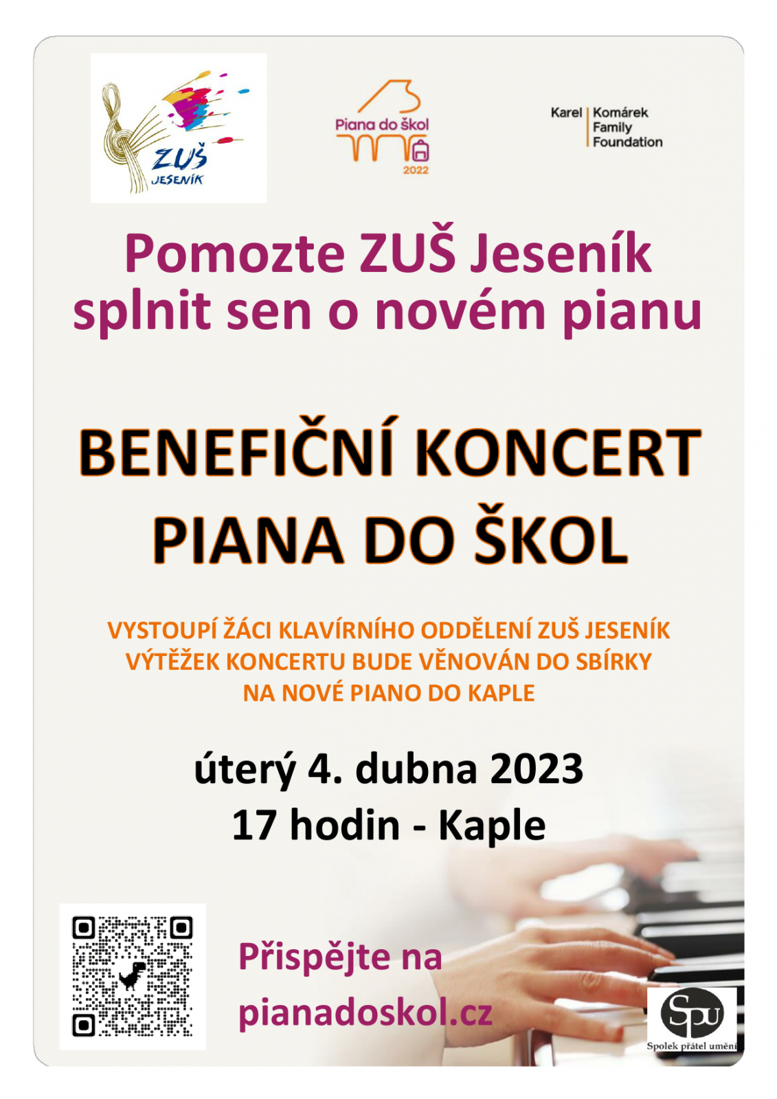 Pomozme Jesenicku získat koncertní klavír!